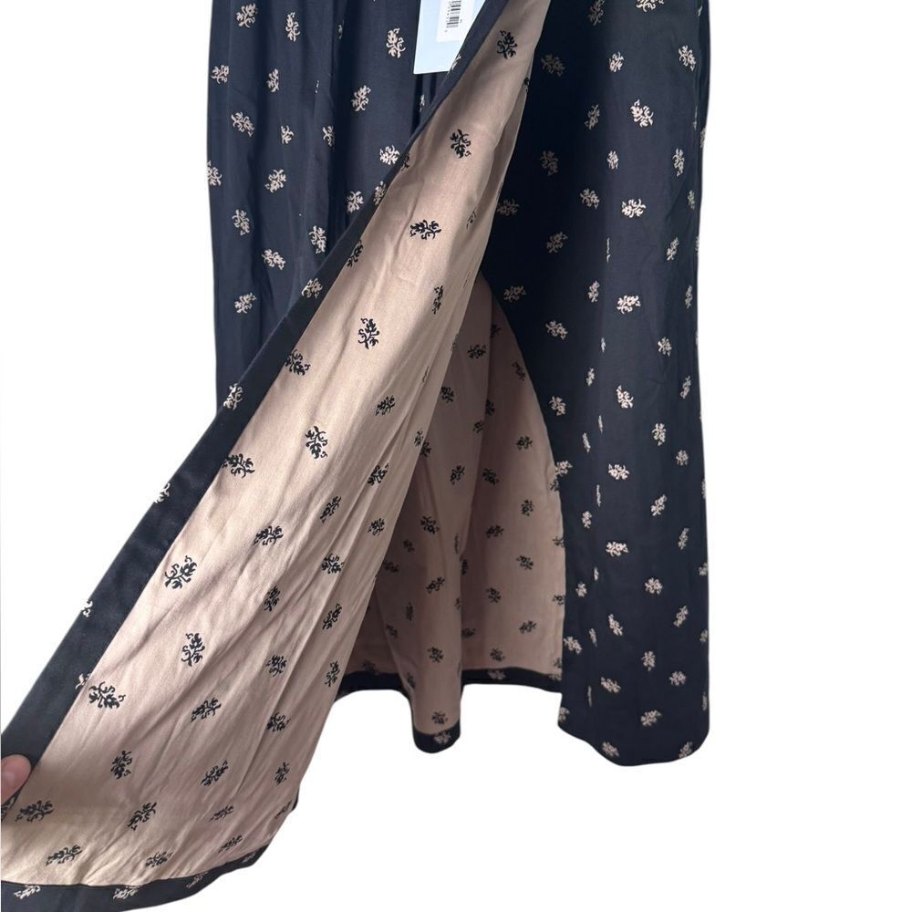 Hill House the Krista Skirt in black floral jacquard XS NWT - Picture 4 of 7